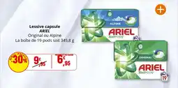 Coccinelle Supermarché Lessive capsule ariel offre