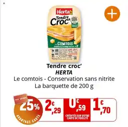 Coccinelle Supermarché Tendre croc herta offre