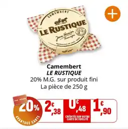 Coccinelle Supermarché Camembert le rustique offre