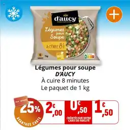 Coccinelle Supermarché Légumes pour soupe d'aucy offre