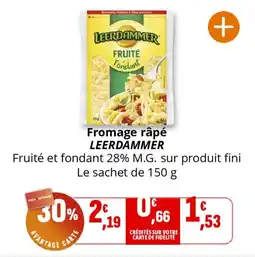 Coccinelle Supermarché Fromage râpé leerdammer offre