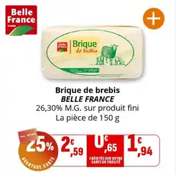 Coccinelle Supermarché Brique de brebis belle france offre