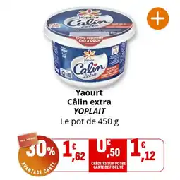 Coccinelle Supermarché Yaourt câlin extra yoplait offre