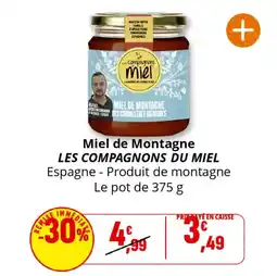 Coccinelle Supermarché Miel de montagne les compagnons du miel offre