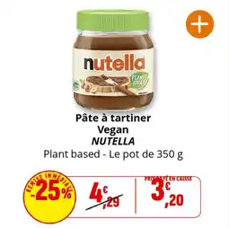 Coccinelle Supermarché Pâte à tartiner vegan nutella offre