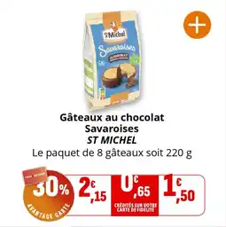 Coccinelle Supermarché Gâteaux au chocolat savaroises st michel offre