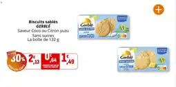 Coccinelle Supermarché Biscuits sablés gerblé offre