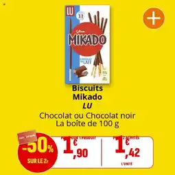 Coccinelle Supermarché Biscuits mikado lu offre
