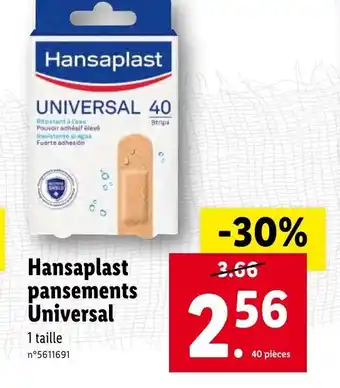 Hansaplast pansements universal