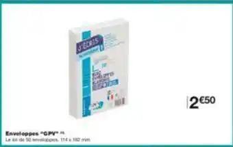 Monoprix Enveloppes "GPV" offre