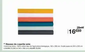 Monoprix Housse de couette unie offre