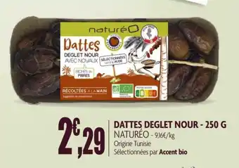 naturéO Dattes deglet nour - 250 G offre