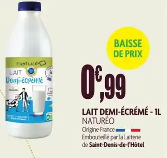 naturéO Lait demi-écrémé offre