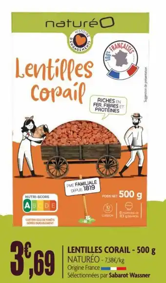 naturéO Lentilles corial offre