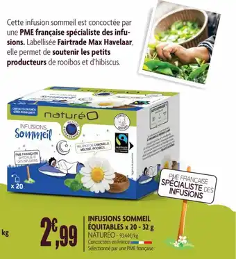 Infusions sommeil équitables