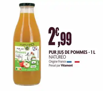 naturéO Pur jus de pommes offre