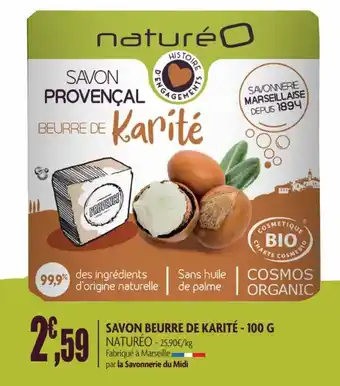 naturéO Savon beurre de karité offre