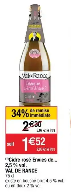 Cora x Carrefour Cidre rosé envies de offre