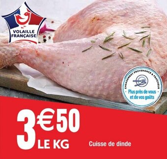 Cora x Carrefour Cuisse de dinde offre