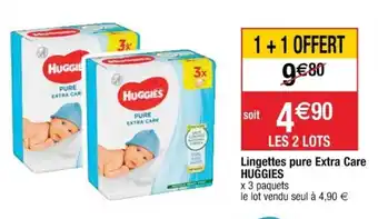 Cora x Carrefour Lingettes pure Extra Care offre