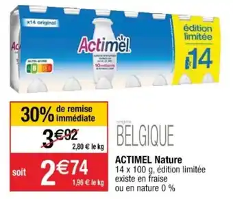 Cora x Carrefour Actimel Nature offre