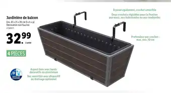 Lidl Jardinière de balcon offre