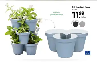 Lidl Set de pots de fleurs offre