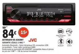 E.Leclerc AUTORADIO KD-X282DBT offre