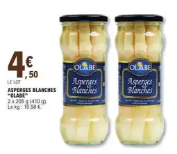E.Leclerc ASPERGES BLANCHES “OLABE” offre