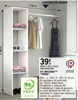 E.Leclerc KIT DRESSING PRIMA offre