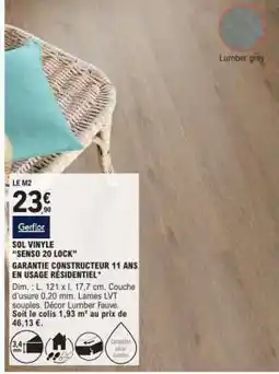 E.Leclerc Sol Vinyle 'Senso 20 Lock' offre