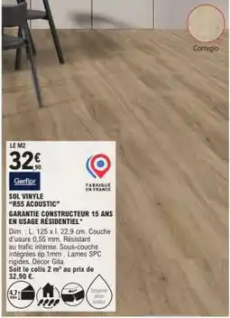 E.Leclerc Sol Vinyle R55 Acoustic offre
