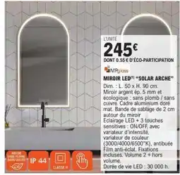 E.Leclerc MIROIR LED SOLAR ARCHE offre