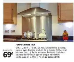 E.Leclerc FOND DE HOTTE INOX offre