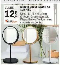 E.Leclerc MIROIR GROSSISSANT X3 SUR PIED offre