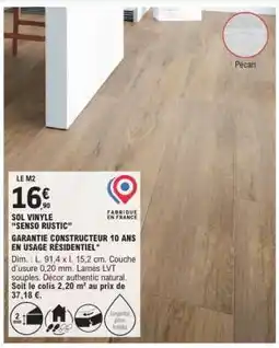 E.Leclerc SOL VINYLE “SENSO RUSTIC” offre