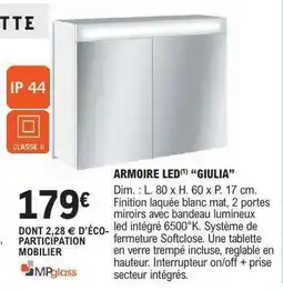 E.Leclerc ARMOIRE LED GIULIA offre