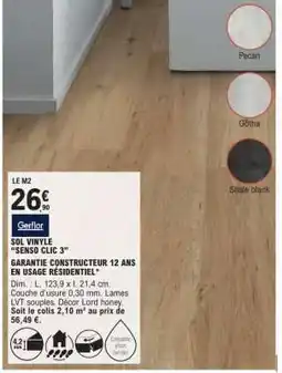 E.Leclerc SOL VINYLE SENSO CLIC 3 offre
