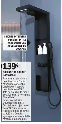 E.Leclerc COLONNE DE DOUCHE RANGEMENT offre