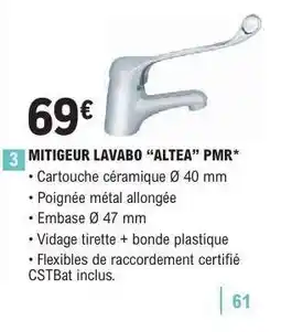E.Leclerc MITIGEUR LAVABO “ALTEA” PMR offre