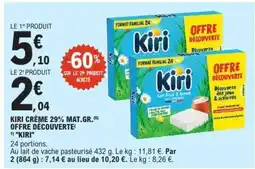 E.Leclerc Kiri Crème 29% Mat.Gr offre