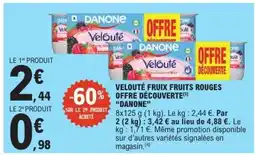 E.Leclerc Velouté Fruix Fruits Rouges Offre Découverte offre
