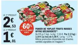 E.Leclerc Panier de Yoplait Fruits Rouges Offre Découverte offre
