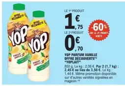 E.Leclerc YOP Parfum Vanille Offre Découverte offre