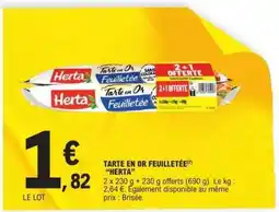 E.Leclerc Tarte En Or Feuilletée Herta offre