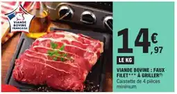 E.Leclerc Viande bovine : faux-filet*** à griller offre