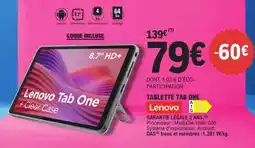E.Leclerc Lenovo Tab One offre