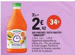 E.Leclerc Jus Pressés Tutti Frutti 'Innocent' offre
