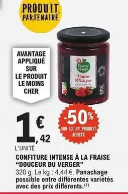 E.Leclerc Confiture Intense à la Fraise Douceur du Verger offre