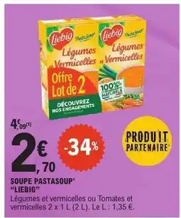 E.Leclerc SOUPE PASTASOUP 'LIEBIG' offre